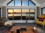 sunset views from living room